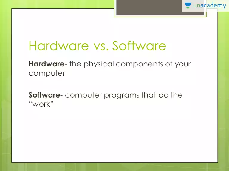 Difference between software and programs